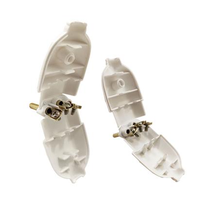 Imagem de Kit 5 Plugue Pino Macho 2p+t 10A Oco Branco Com Inmetro 110V/220V Bivolt
