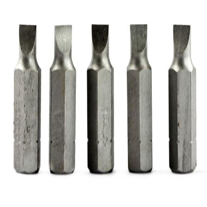 Imagem de Kit 5 Ponta Bit Fenda CV 38mm x 1/4 x 4,5mm Beltools