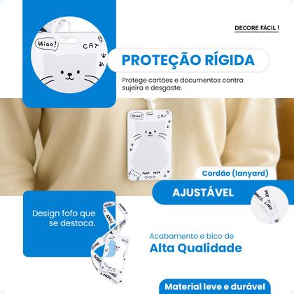 Imagem de Kit 5 Porta Crachá Vertical Empresas Credencial De Eventos