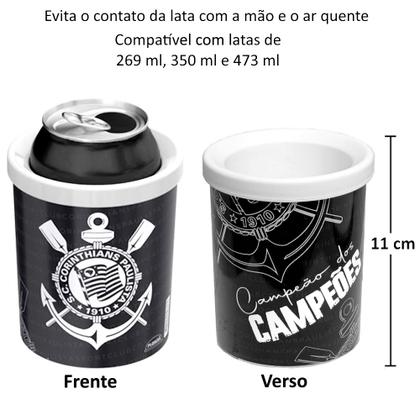 Imagem de Kit 5 Porta Latas de Cerveja e Refri 350ml Corinthians Atacado Lanchonete e Bar