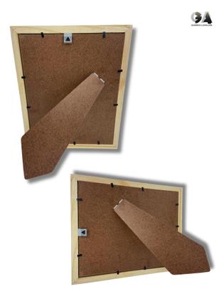 Imagem de Kit 5 Porta Retratos 10x15 A6 Moldura Preta Com Vidro