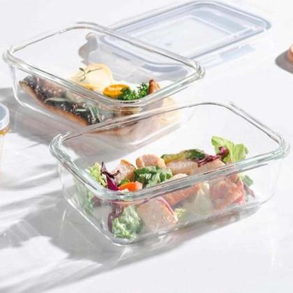 Imagem de Kit 5 Pote De 1040 Ml Com Tampa Trava Hermética Para Alimentos