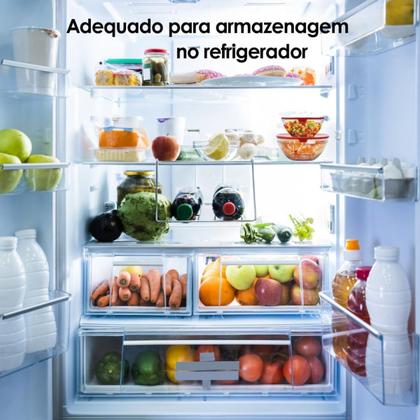 Imagem de Kit 5 Potes de Vidro com Tampa Hermética  Armazenamento de Alimentos