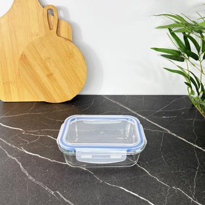 Imagem de Kit 5 Potes Herméticos Marmita de Vidro 640ml