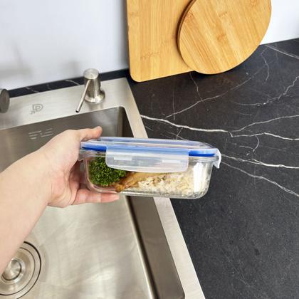 Imagem de Kit 5 Potes Herméticos Marmita de Vidro 640ml