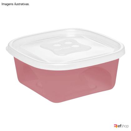 Kit 5 Potes Plásticos 690ml Alimentos Microondas Geladeira