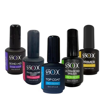 Imagem de Kit 5 Preparadores Alongamento Unhas  Sioux