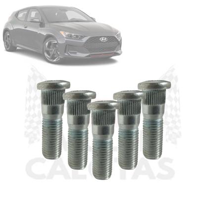 Imagem de Kit 5 Prisoneiros Hyundai Elantra I30 HB20 Tucson IX35...