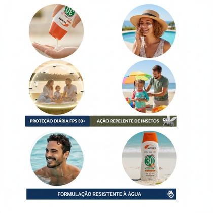 Imagem de Kit 5 Protetores Solares Nutriex FPS60 Com Repelente
