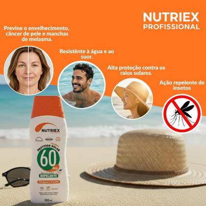 Imagem de Kit 5 Protetores Solares Nutriex FPS60 Com Repelente