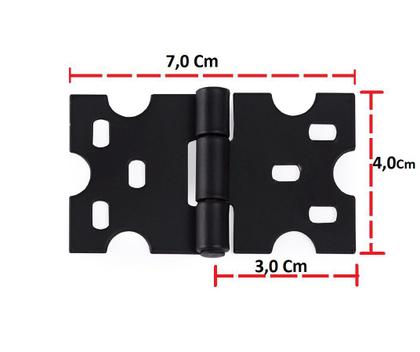 Imagem de Kit 5 Puxadores Chapa Rustica + 10 Dobradiças Mexicana