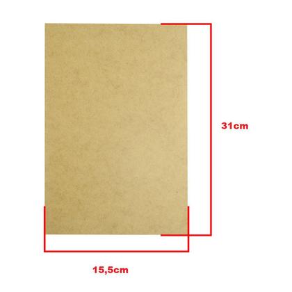 Imagem de Kit 5 Quadro Moldura Retangular com Borda Fundo Fixo Artesanato 31x15,5 Mdf 9mm Madeira