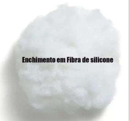 Imagem de Kit 5 Refil Enchimento 45X45 Almofada Fibra Siliconada 300g