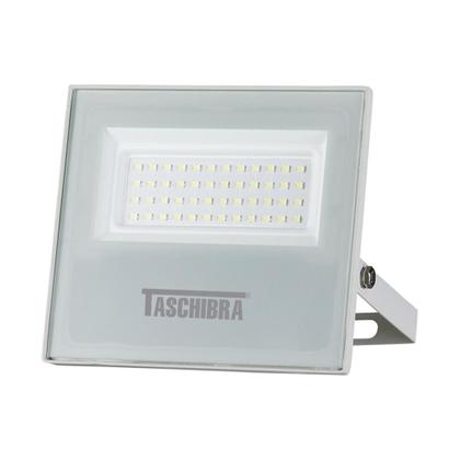 Imagem de Kit 5 Refletores Taschibra Led TR Slim 50W Verde Branco Bivolt