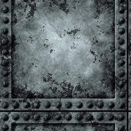 Imagem de Kit 5 Rolos Papel De Parede Adesivo Placa De Metal 3,0M