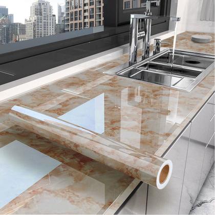 Imagem de Kit 5 Rolos Papel Parede HD Pedra Marmore Profundo (10m)