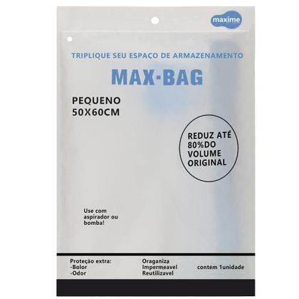 Kit 5 Saco À Vácuo Organizador Roupa 50 X 60 Cm Max-Bag - Maxime Utilidades Imagem de Kit 5 Saco À Vácuo Organizador Roupa 50 X 60 Cm Max-Bag