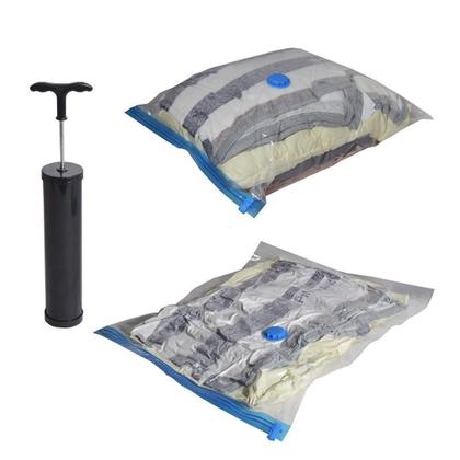 Kit 5 Saco À Vácuo Organizador Roupa 50 X 60 Cm Max-Bag - Maxime Utilidades Imagem de Kit 5 Saco À Vácuo Organizador Roupa 50 X 60 Cm Max-Bag
