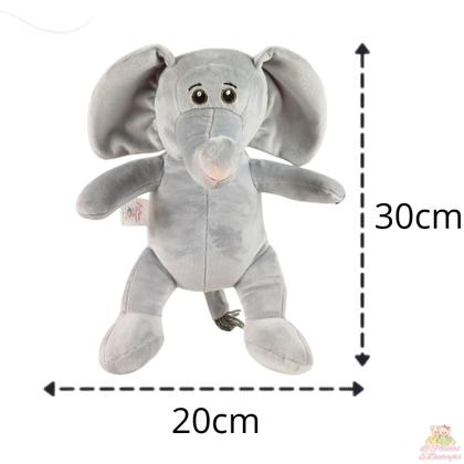 Imagem de Kit 5 Safari De Pelúcia Nacional Presente Nicho Brinquedo Decoração Festa Bebê Deluxe Elefante Girafa Leão Macaco Hipopótamo