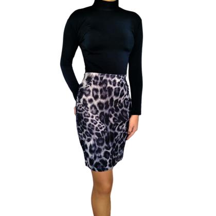 Imagem de Kit 5 Saias Femininas Lápis Moda Evangélica Elástico Estampas Sortidas Suplex PP ao Plus Size