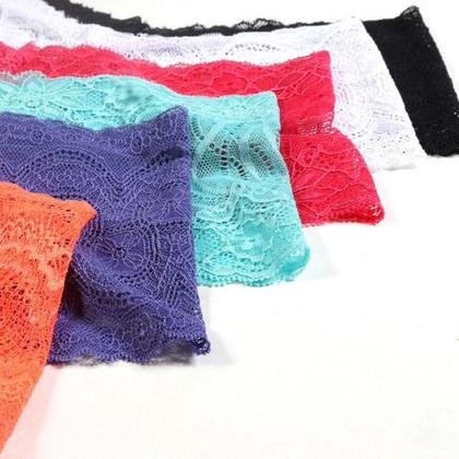 Imagem de Kit 5 Shortinho Renda Calcinha Rendada Sexy Atacado Caleçon