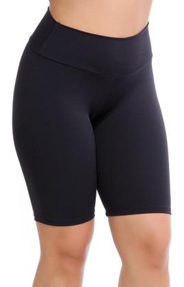 Imagem de Kit 5 Shorts Legging Longo Feminino Cintura Alta Suplex Academia Corrida Atacado