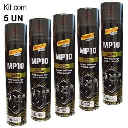 Imagem de Kit 5 Silicones Spray 300ml Mp10 - Mundial Prime
