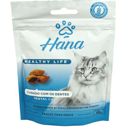 Imagem de Kit 5 Snacks Hana Healthy Life Dental Care Para Gatos Adultos 60g