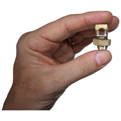 Imagem de Kit 5 Split Bolt de Bronze 25mm Parafuso Fendido para Emenda Cabos Bimetálico