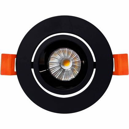 Imagem de KIT 5 SPOT LED REDONDO DIRECIONAVEL EMBUTIR 20W 6000k ALUMINIO PRETO EMBULED