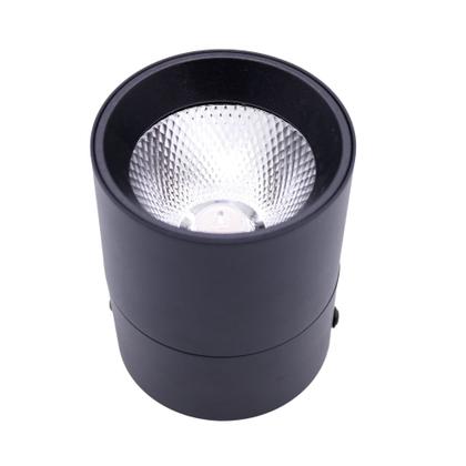 Imagem de Kit 5 Spot Led Sobrepor Preto Redondo Luz Direcionável Bivolt 20w Luz Quente