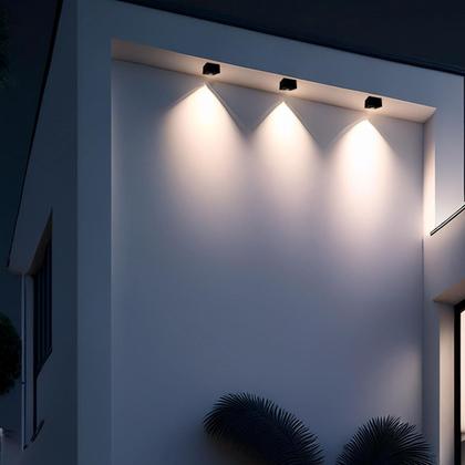 Imagem de Kit 5 Spot Plafon Sobrepor Box Quadrado Par20 Preto + Led 7w Branco Frio