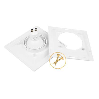 Imagem de Kit 5 Spots Embutir Direcionável Recuado 14x14cm E27 Par20