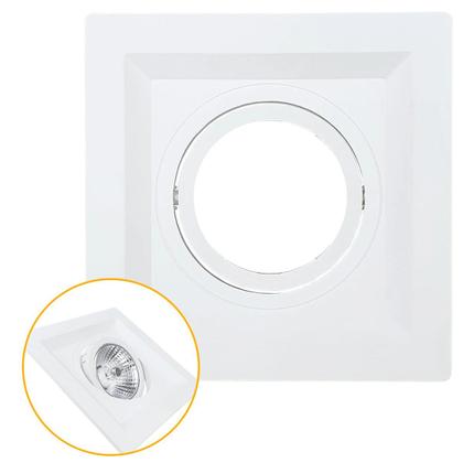 Imagem de Kit 5 Spots Embutir Direcionável Recuado 14x14cm E27 Par20