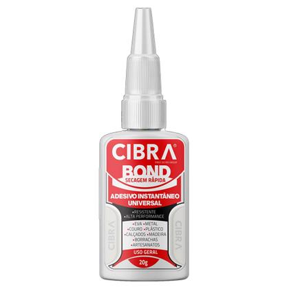 Imagem de Kit 5 Super Adesivo Instantâneo Universal 20g Cibra Bond