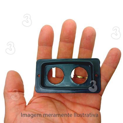 Imagem de Kit 5 Suporte Botoeira Fixação de Botão com 2 Furos para Caixa Painel Quadro Elétrico