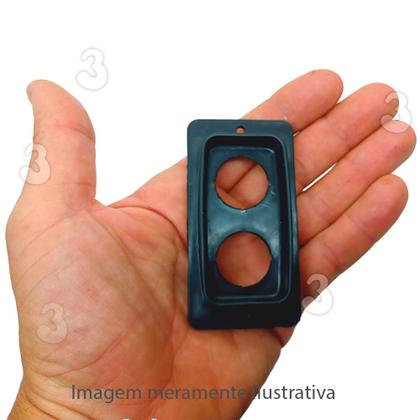 Imagem de Kit 5 Suporte Botoeira Fixação de Botão com 2 Furos para Caixa Painel Quadro Elétrico