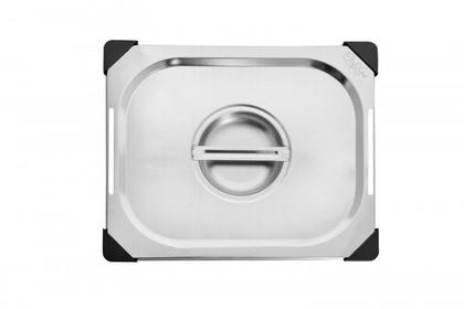 Imagem de Kit 5 tampa para cuba inox recortada 1/2 gn p/ buffet