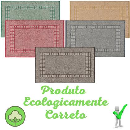 Imagem de Kit 5 Tapetes Banheiro Saída Box Piso Mali Felpudo Secagem Rápida