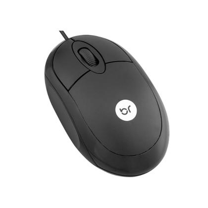 Imagem de Kit 5 Teclados e 5 Mouses USB Preto C/ Fio Precisao Conforto