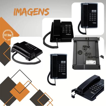 Imagem de Kit 5 Telefones Fixos com Fio Intelbras TC 50 Instalação Mesa ou Parede Escritório Hotéis Motel