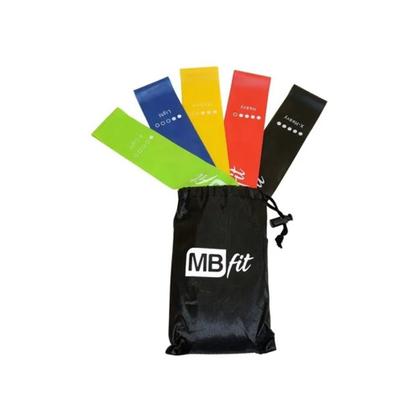 Imagem de Kit 5 Thera Band Faixas Elásticas P/ Funcional Fisioterapia
