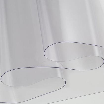 Imagem de Kit 5 Toalha De Mesa Plástica 4 Lugares Transparente Impermeável 1,00m