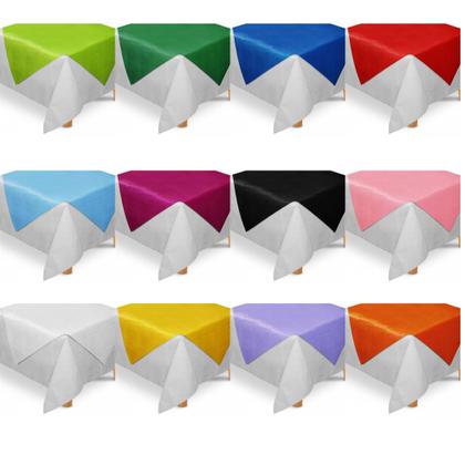 Imagem de Kit 5 Toalha de Mesa Retangular Para Festas TNT 70x70cm