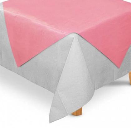 Imagem de Kit 5 Toalha de Mesa Retangular Para Festas TNT 70x70cm
