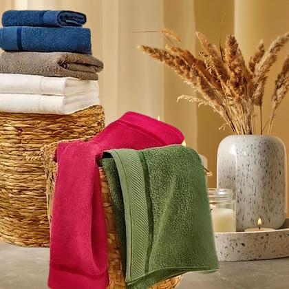 Imagem de Kit 5 Toalhas Banhão Eleganz Gigante Felpudas 500g/m2