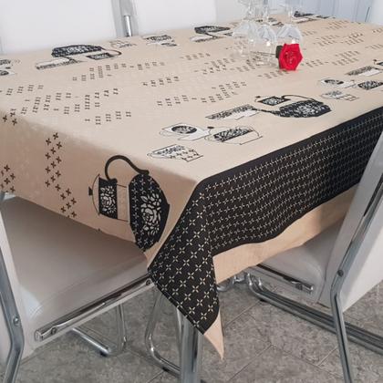 Imagem de Kit 5 Toalhas De Mesa Linhão Premium 6 Cadeiras Retangular