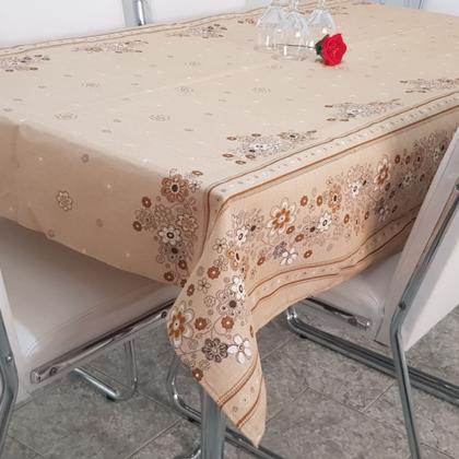 Imagem de Kit 5 Toalhas De Mesa Linhão Premium 6 Cadeiras Retangular