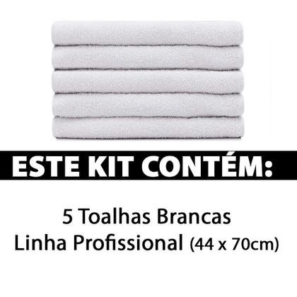 Imagem de Kit 5 Toalhas Linha Profissional 100% Algodão Salão Manicure Academia SPA 44x70cm Marcotex - Emcompre