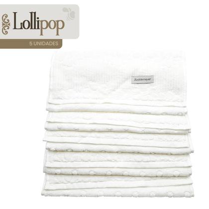 Imagem de Kit 5 Toalhas lollipop lavabo e mão Buddemeyer Branco macia